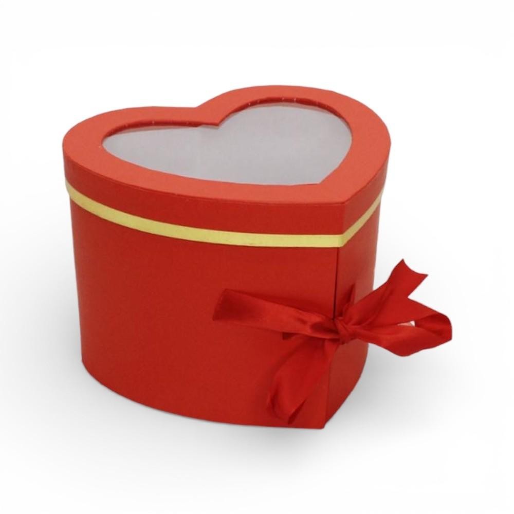 SCATOLA CUORE APRIBILE COL. ROSSA 17X20X27